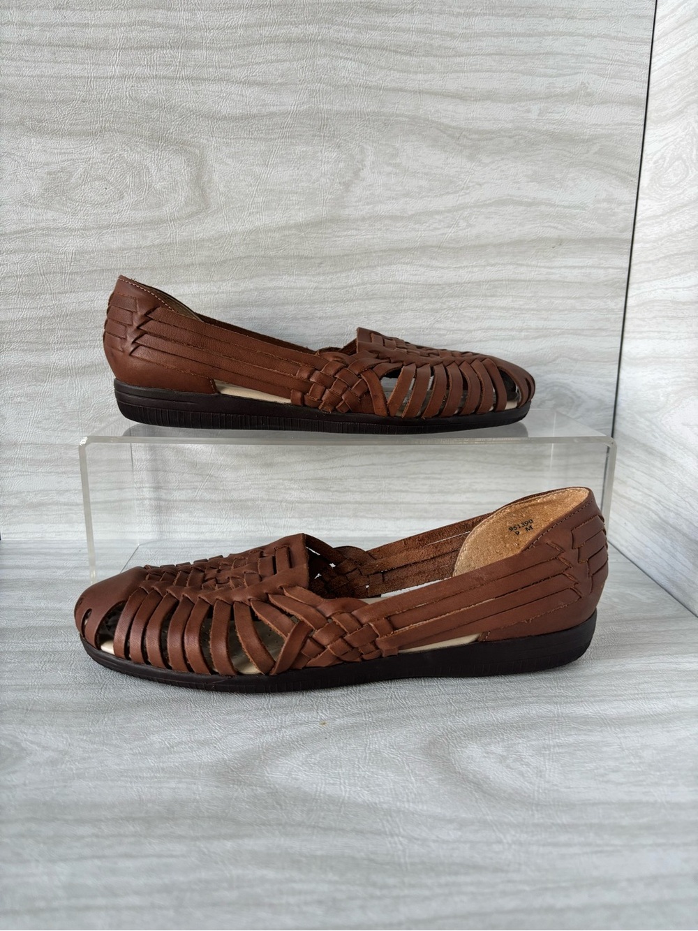 Softspots Huarache Leather Sandals Natural Leather size 9